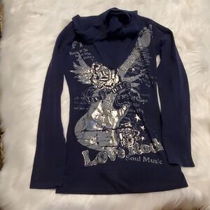 Papaya long sleeve hooded t-shirt
